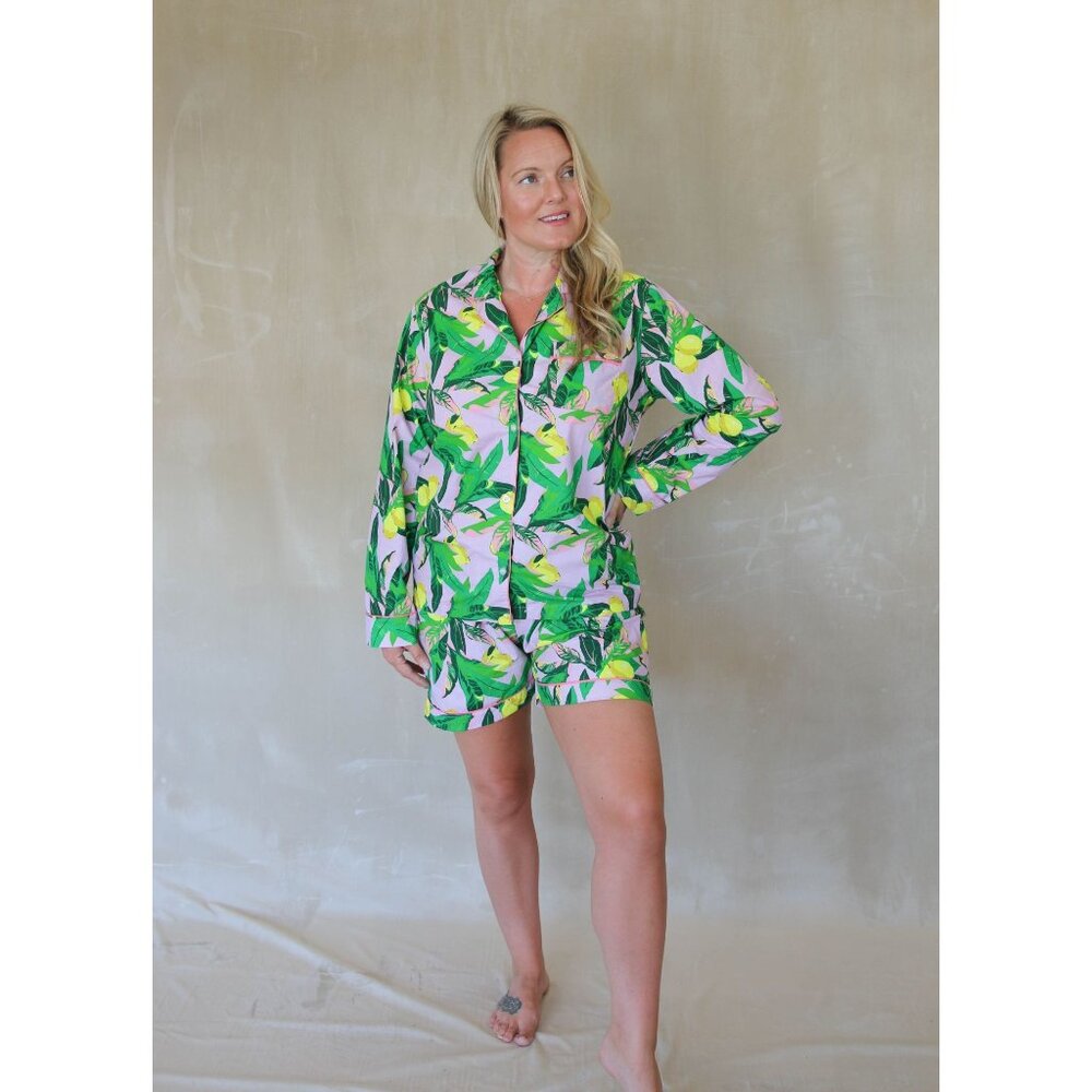 Lavender Lemons PJ Set - Picture 2 of 6